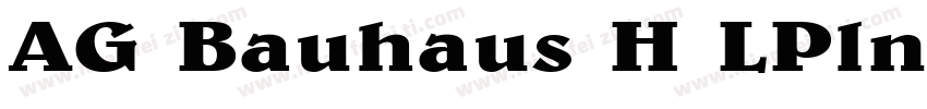 AG Bauhaus H LPln BoldItalic字体转换